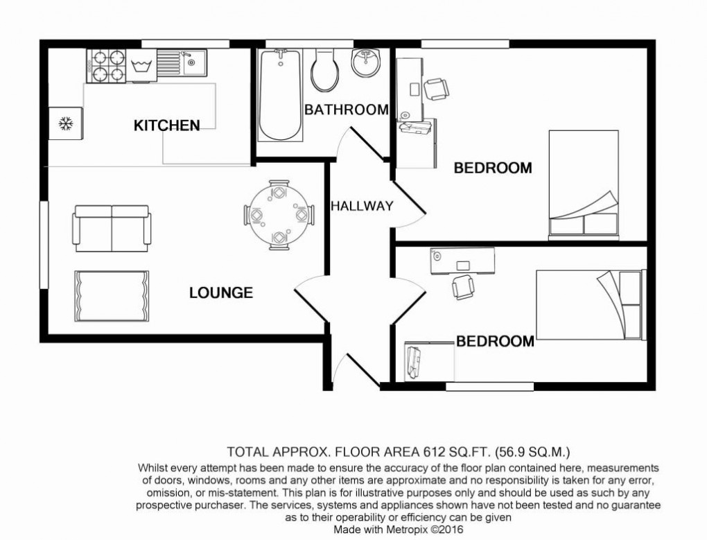 Floorplan for The Oaks, London Rd, LE2 1AH